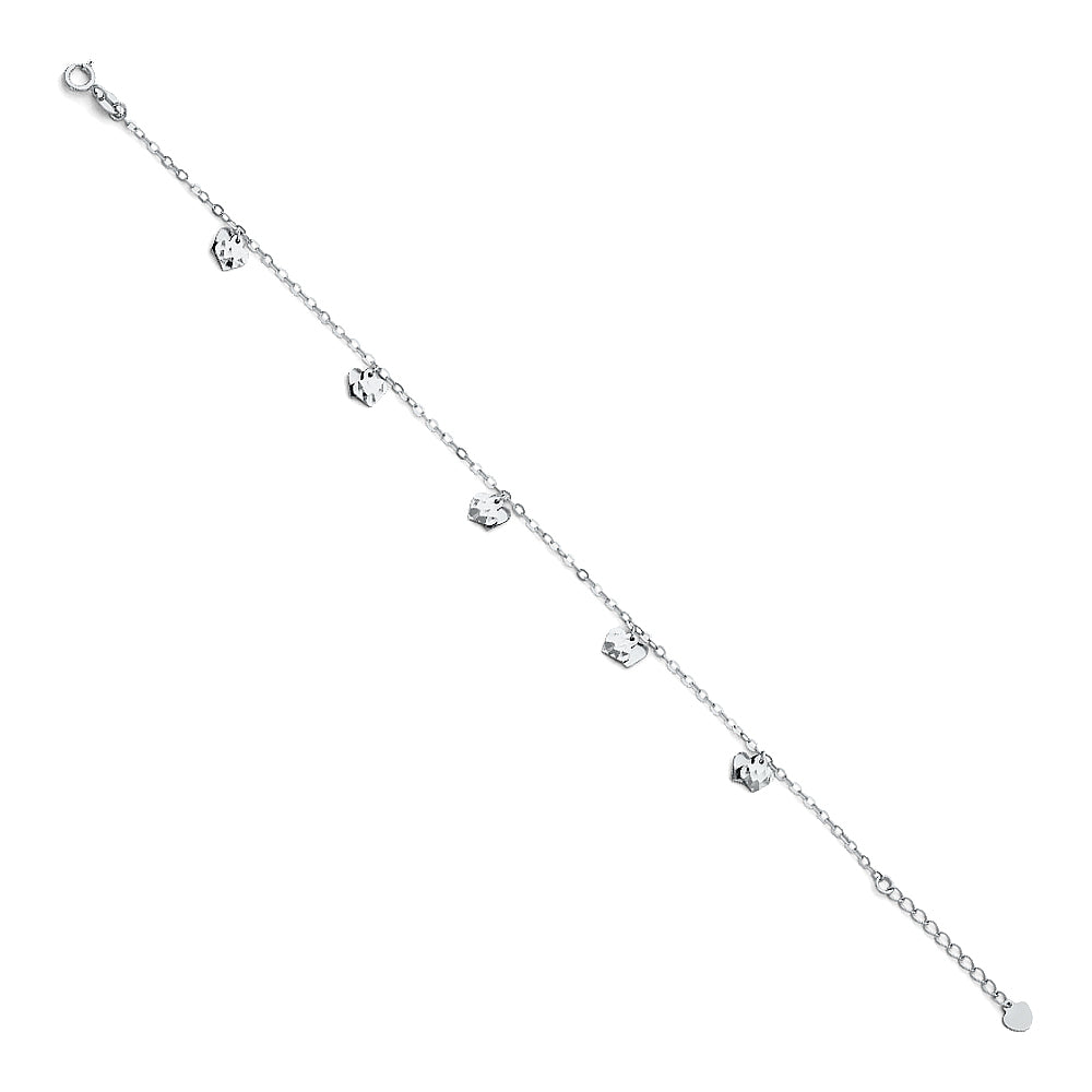 14K White Gold Light Bracelet