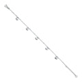14K White Gold Light Anklet