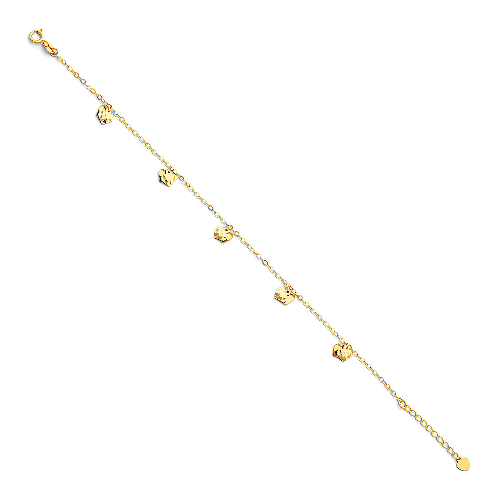 14K Yellow Gold Light Anklet