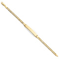 14K Yellow Gold 120 Cuban ID Bracelet