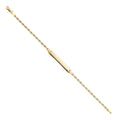 14K 80 Valentino Yellow White Rose Gold Star Diamond Cut ID Brace