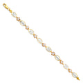 14K Yellow White Rose Gold 15 Years Bracelet