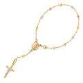 14K Two Tone Gold Rosario Bracelet