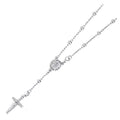 14K White Gold Rosario Bracelet