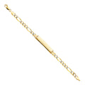 14K Figaro 3+1 150 WP ID Bracelet