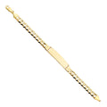 14K Yellow Gold Cuban 210 ID Bracelet
