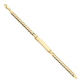 14K Yellow Gold Cuban 180 ID Bracelet