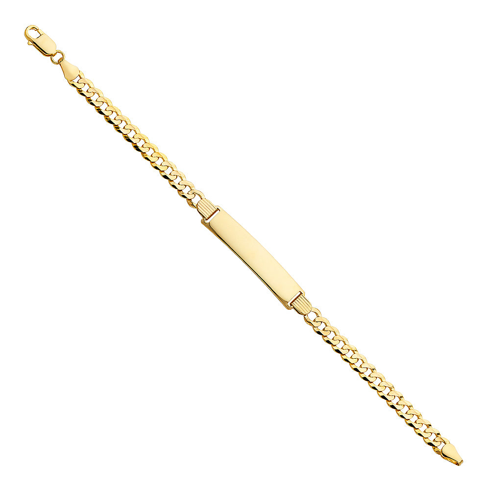 14K Yellow Gold Cuban 150 ID Bracelet
