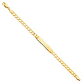14K Yellow Gold Cuban 120 Baby ID Br