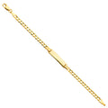 14K Yellow Gold Cuban 100 Baby ID Br