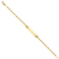 14K Yellow White Rose Gold Valentino Star Diamond Cut 60 Baby ID Br