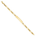 14K Yellow Gold Figaro Frame Junior ID Br