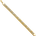 14K Two Tone Gold Stampato Bracelet