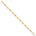 14K Two Tone Gold Stampato Bracelet