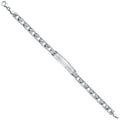 14K White Gold Stampato Baby ID Bracelet