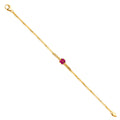 14K Yellow Gold CZ Bracelet