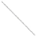 14K White Gold CZ Bracelet