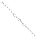 14K White Gold CZ Bracelet