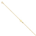 14K Yellow Gold Light CZ Chain Bracelet