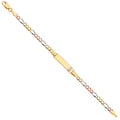 14K Yellow White Rose Gold Figaro 3+1 80 G-Lupe B-Id Br
