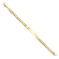 14K Yellow Gold Stamp Cuban Link ID Brace