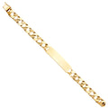 14K Yellow Gold Nugget Cuban Link ID Brace