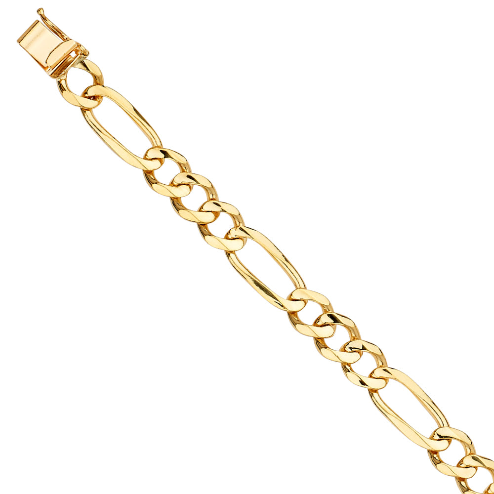 14K Yellow Gold Figaro Link Bracelet