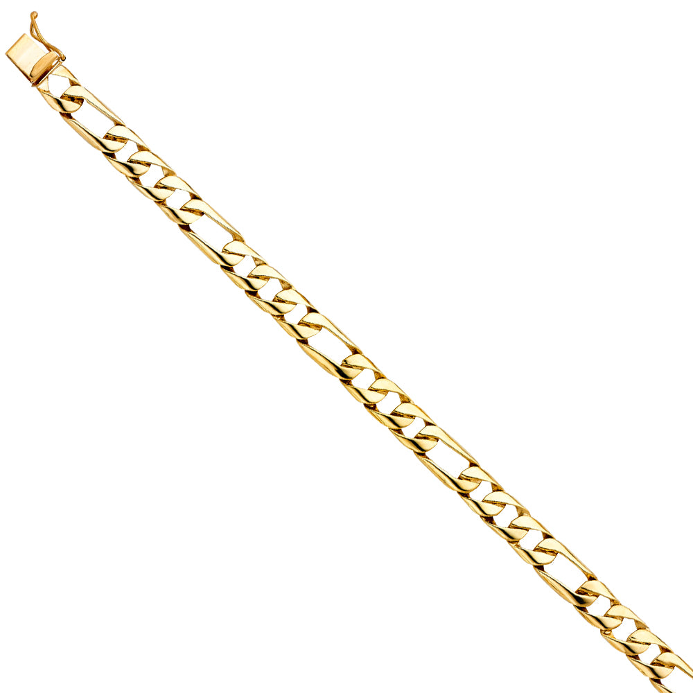 14K Yellow Gold Figaro Link Bracelet