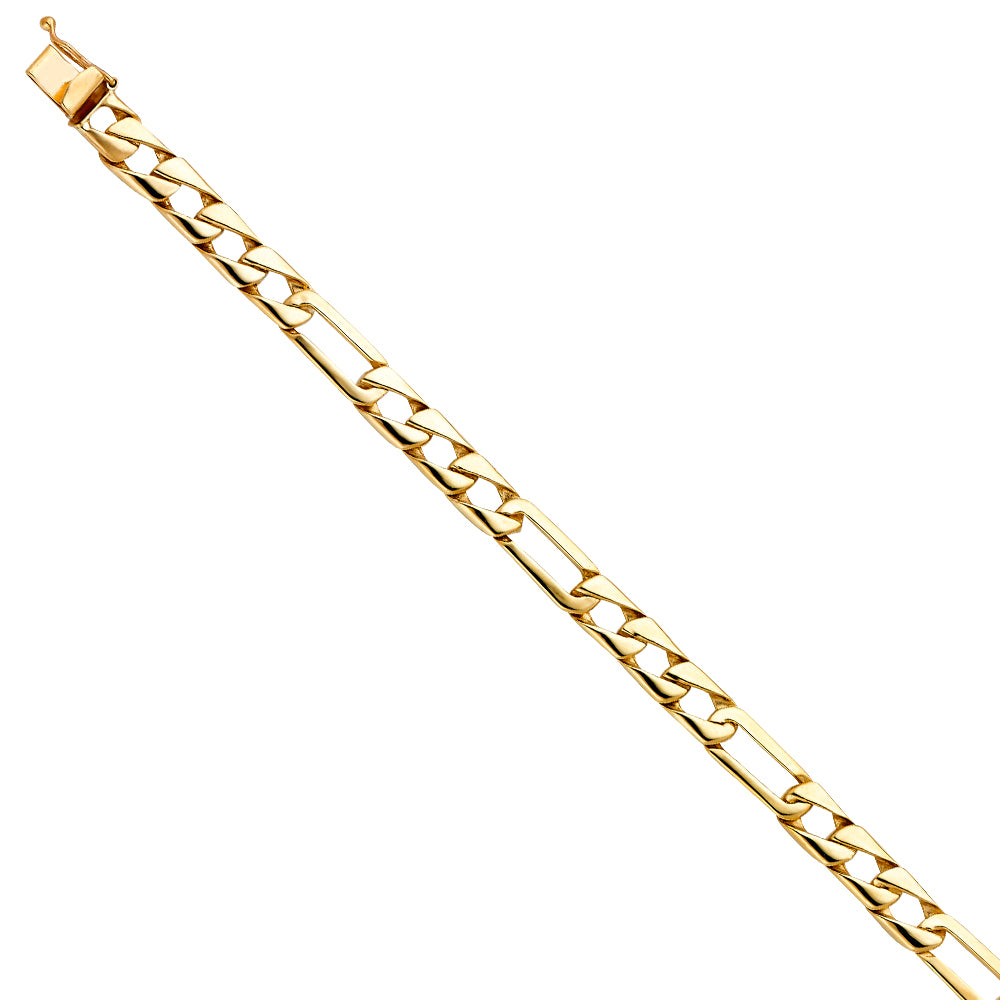 14K Yellow Gold Figaro Link Bracelet