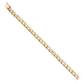 14K Yellow Gold Nugget Cuban Link Bracelet