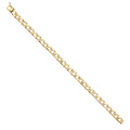 14K Yellow Gold Nugget Cuban Link Bracelet