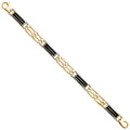 14K Two Tone Gold Men'S Bracelet
