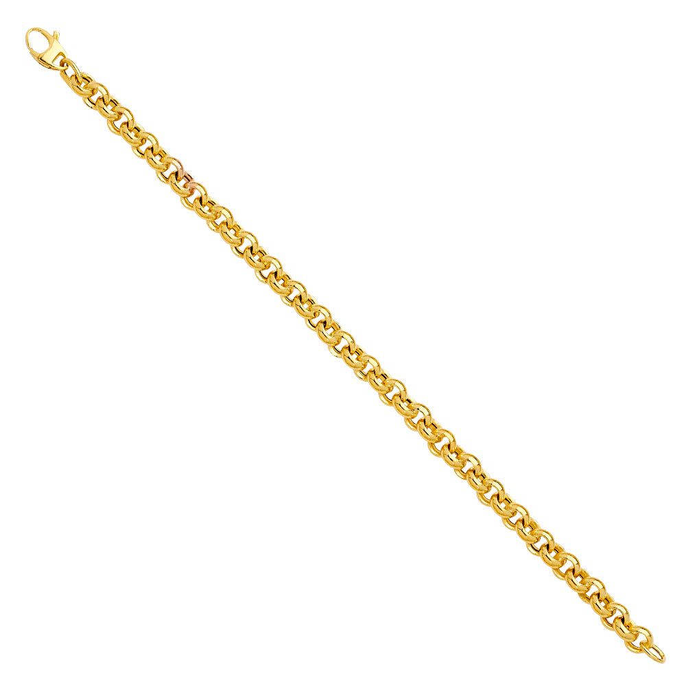 14K Yellow Gold Fancy Hollow Bracelet