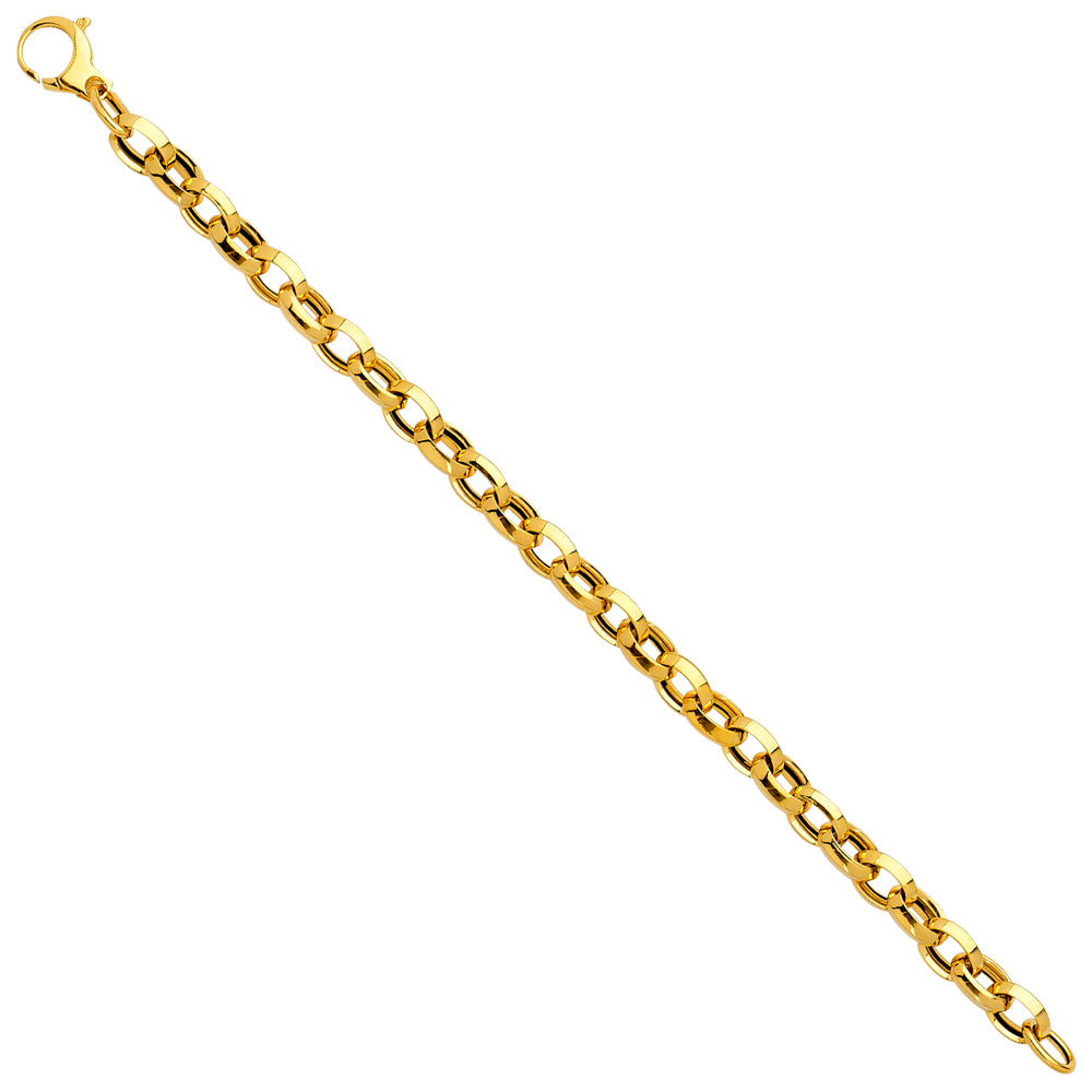 14K Yellow Gold Fancy Hollow Bracelet