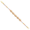 14K Yellow White Rose Goldolor Turtle Bracelet