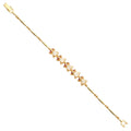 14K Yellow Gold Glow-In-Dark Frog Bracelet