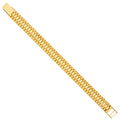 14K Yellow Gold Fancy Rolex Type Bracelet