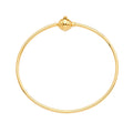 14K Yellow Gold Hollow Bangle For Mix & Match