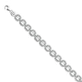 14K White Gold Swarovski CZ Bracelet