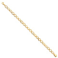 14K Yellow Gold CZ Infiniti Bracelet