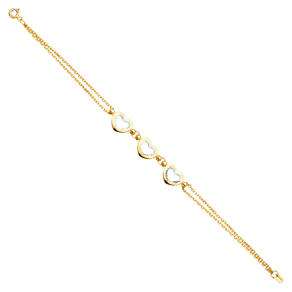 14K Yellow Gold Light Chain Bracelet