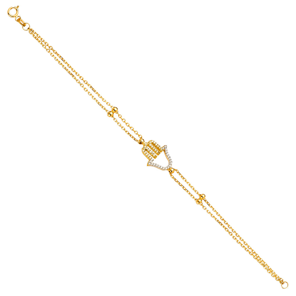 14K Yellow Gold Light Chain Bracelet