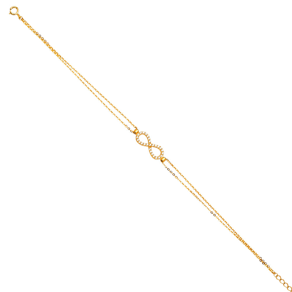 14K Yellow Gold Light Chain Bracelet