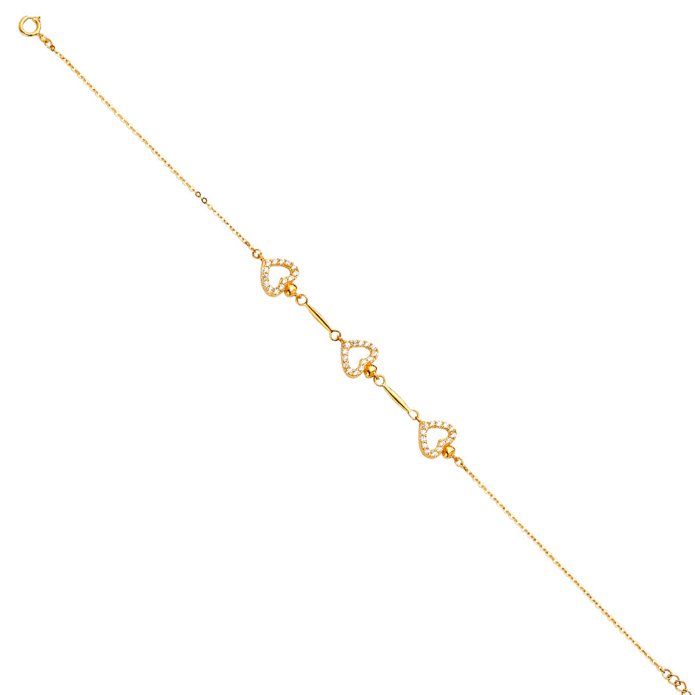 14K Yellow Gold Light Chain Bracelet