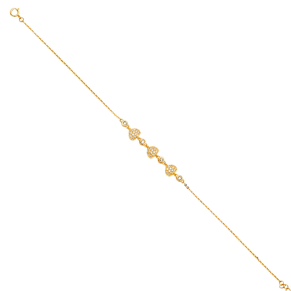 14K Yellow Gold Light Chain Bracelet