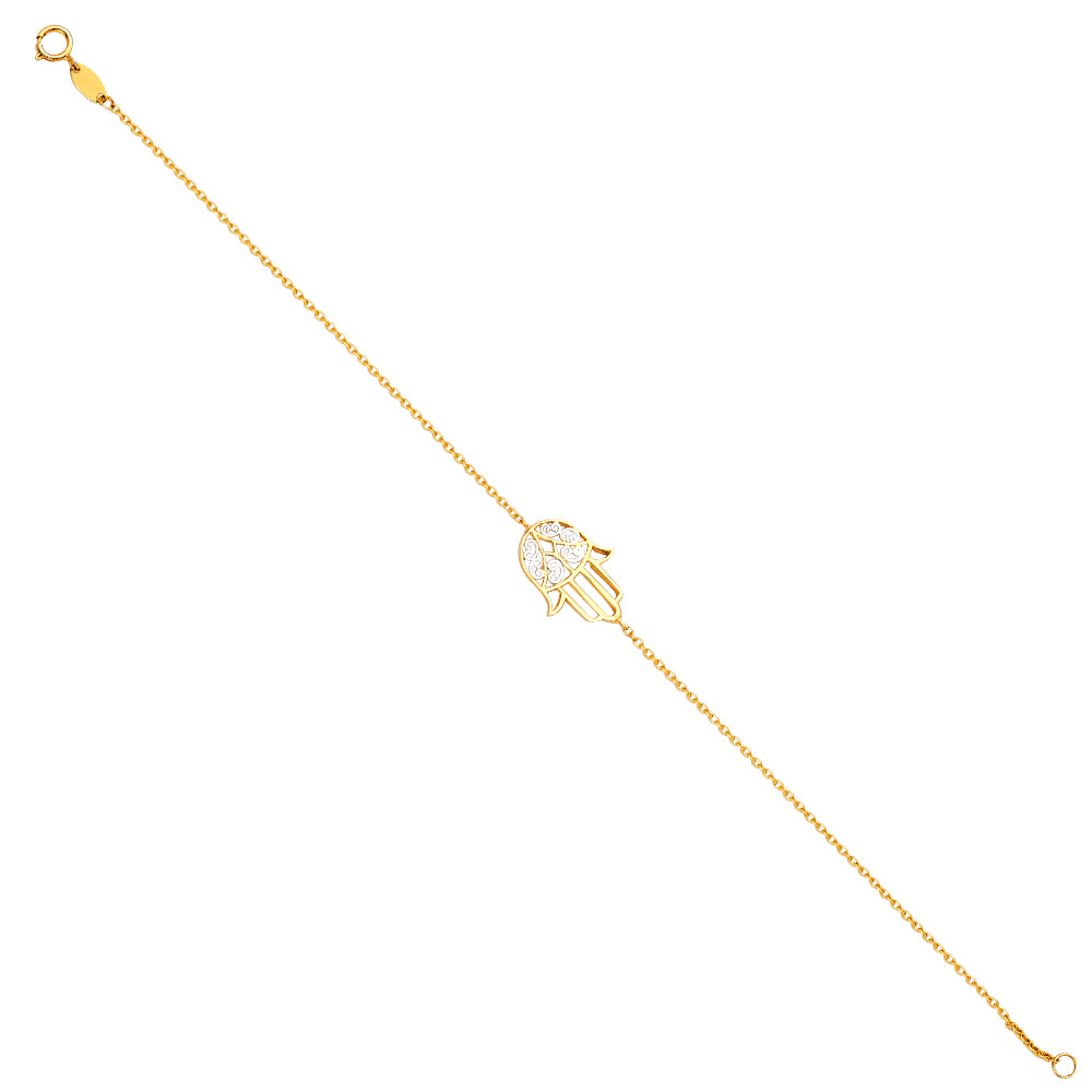 14K Yellow Gold Light Chain Bracelet