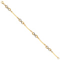 14K Two Tone Goldone Fancy Bracelet