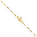 14K Yellow White Rose Gold 15 Years ID Bracelet