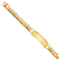 14K Yellow Gold Solid Link ID Bracelet