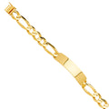 14K Yellow Gold Solid Link ID Bracelet